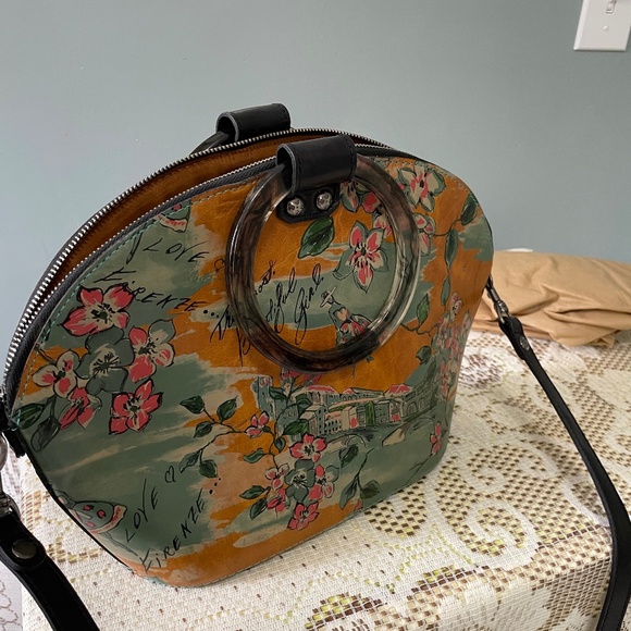Patricia Nash leather Paris inspired bag - Picture 1 of 7